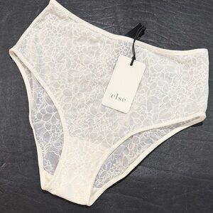 Else Women's Ivory Lace Panties
